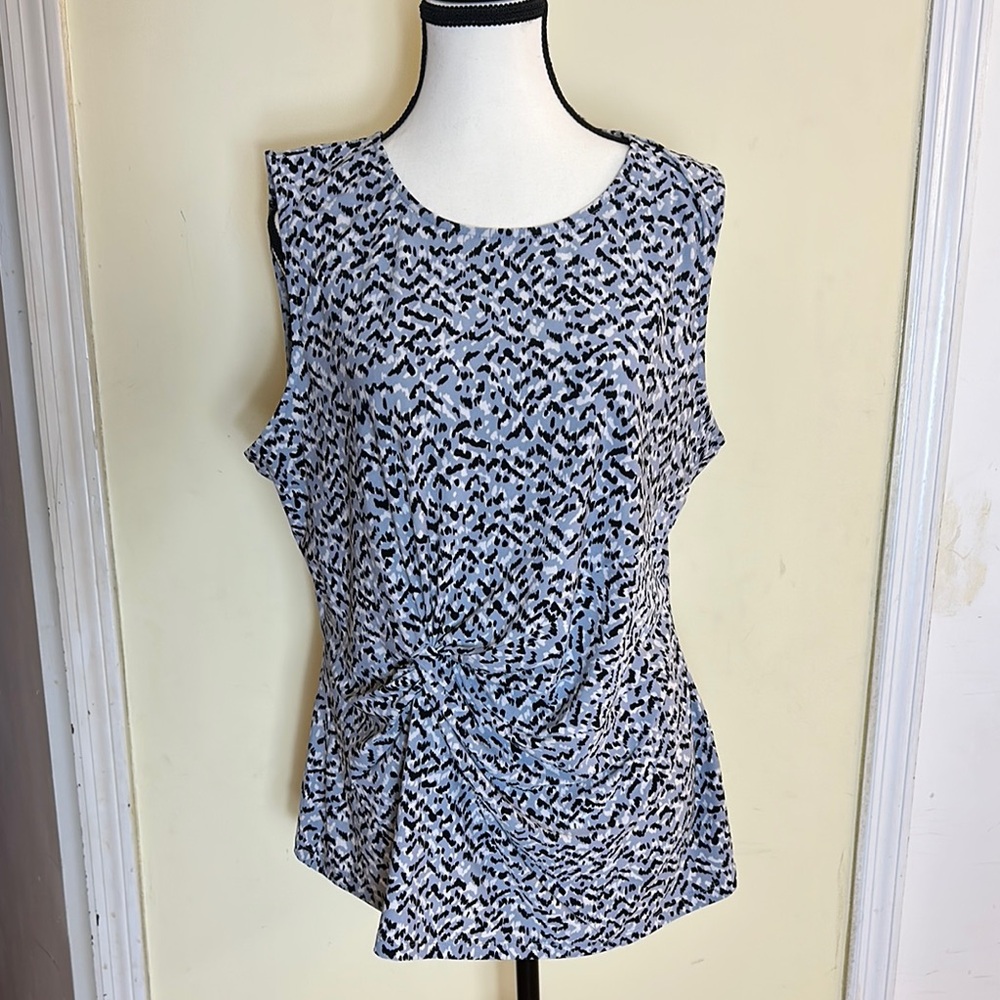 *NEW* DKNY Abstract Beautiful Patterned Sleeveless Top
